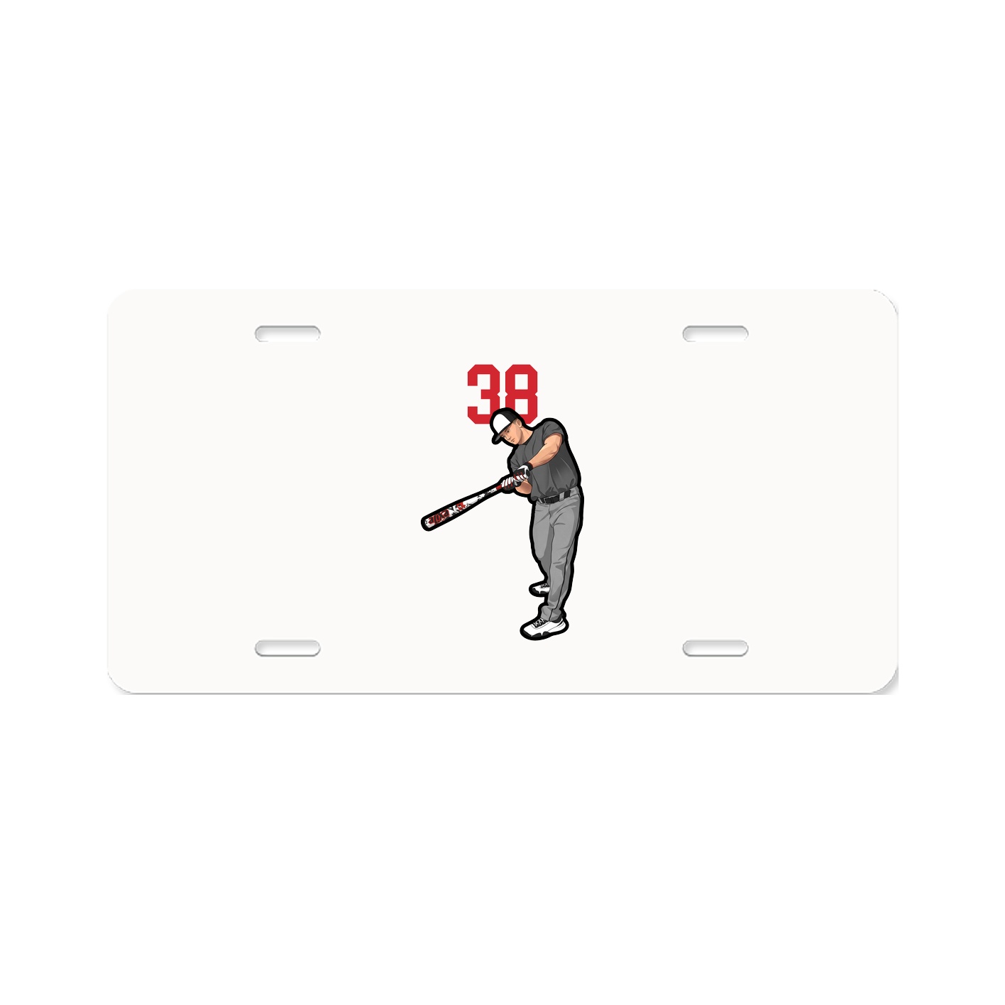 License Plate — Number Top in Classic