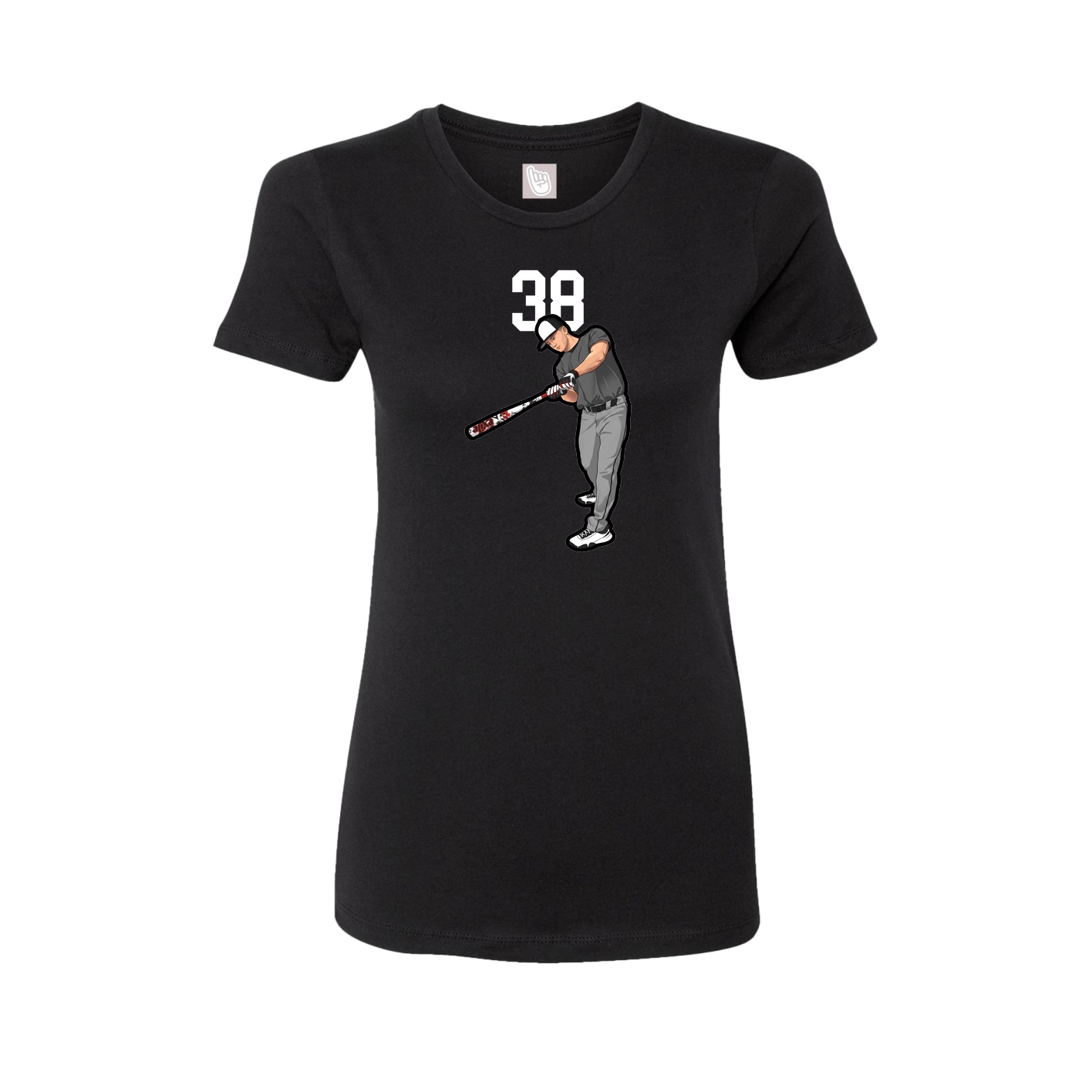 Womens Tee — Number Top in Black
