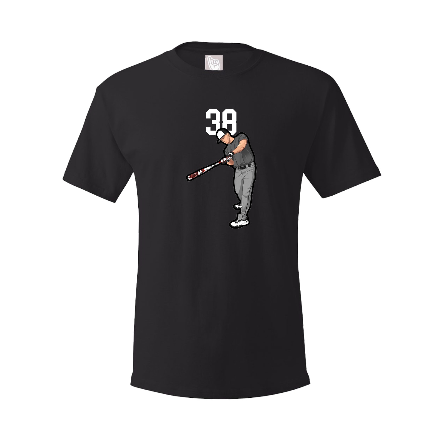 Youth Tee — Number Top in Black