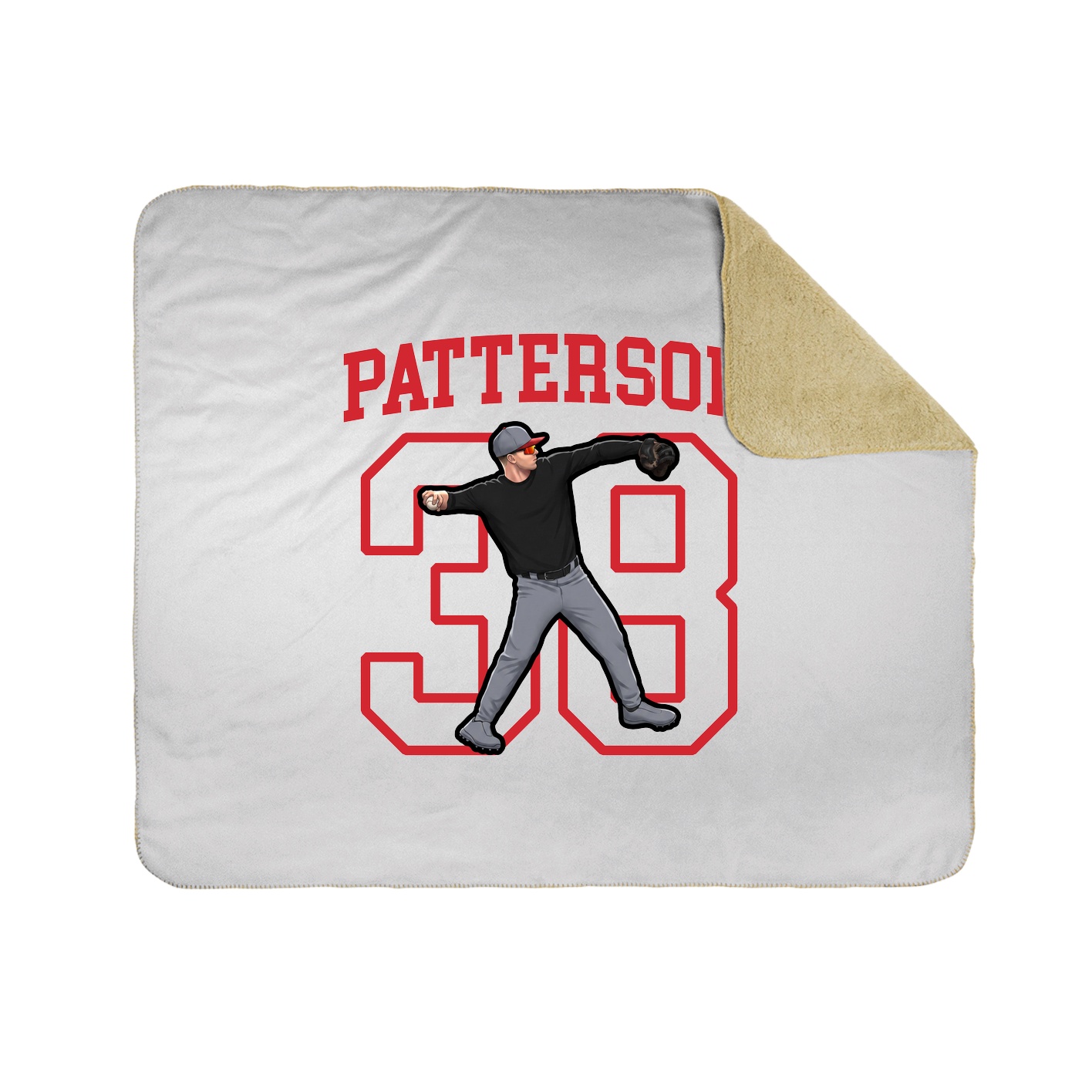 50x60 Sherpa Lined Throw Blanket