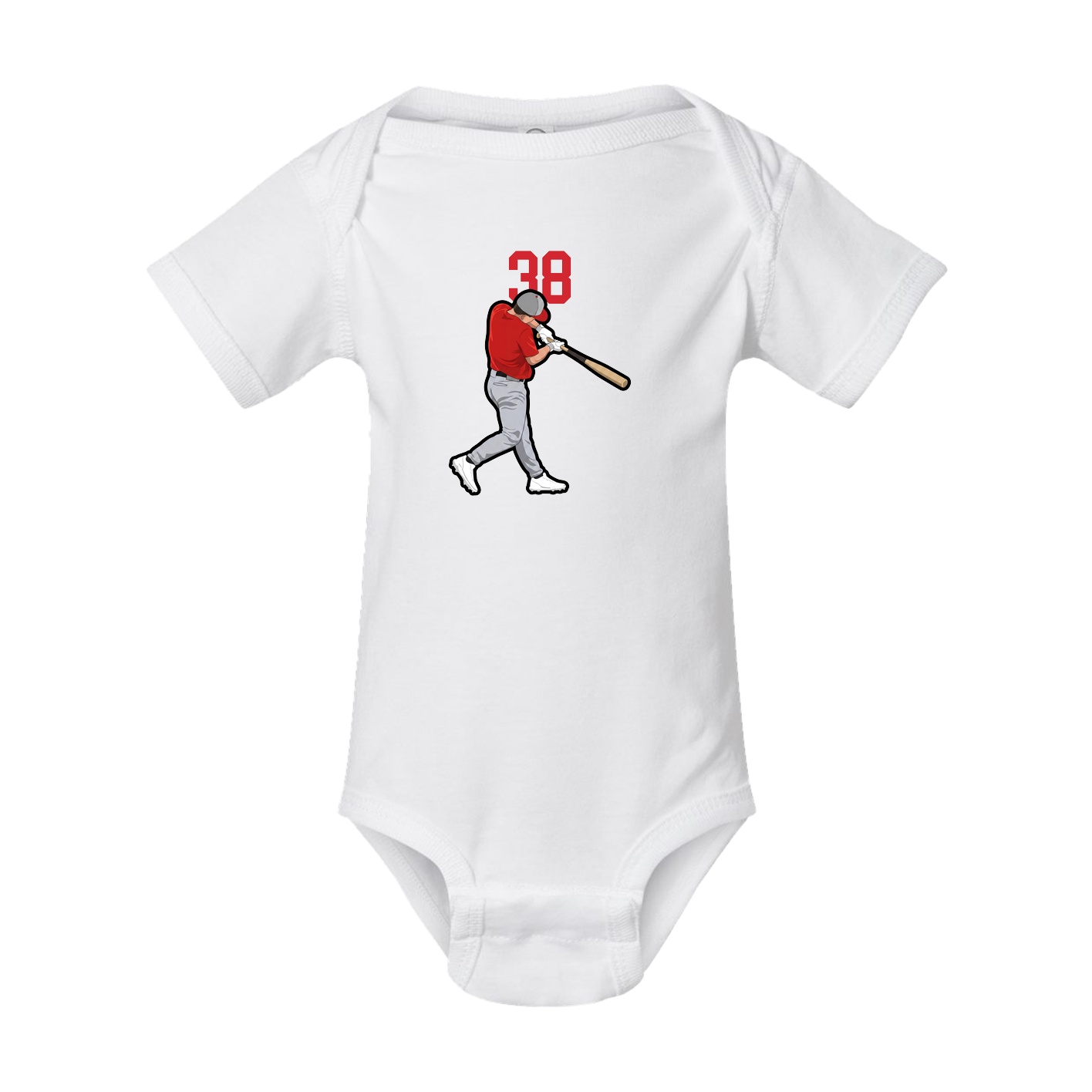 Baby Onesie — Number Top in White