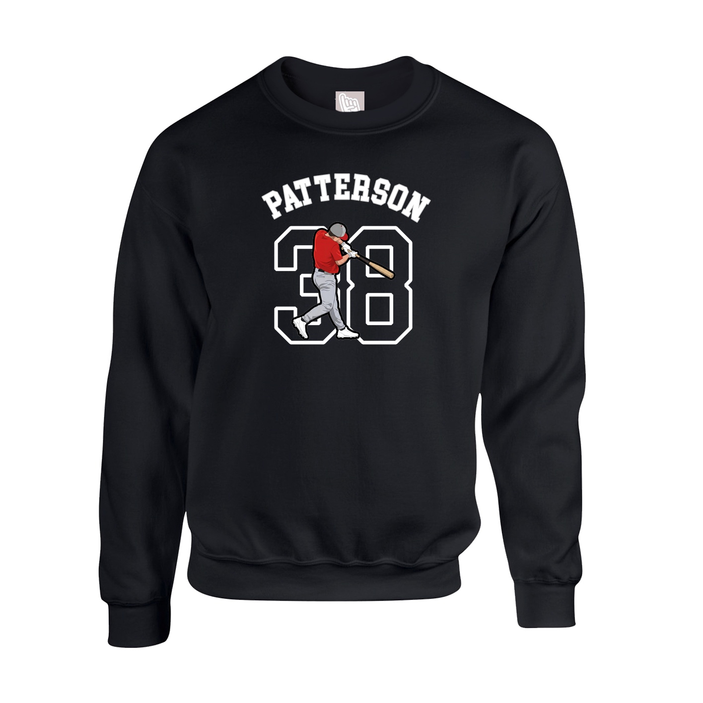 Fleece Crew — Shirsey Arch in Black