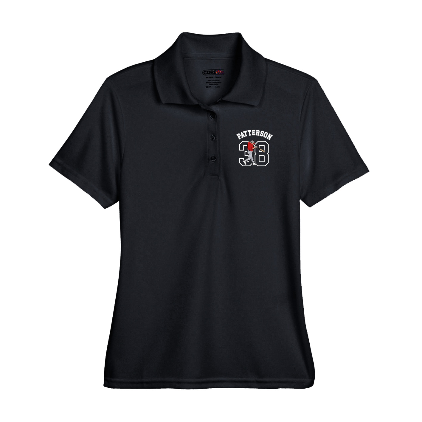 Performance Polo — Shirsey Arch in Black