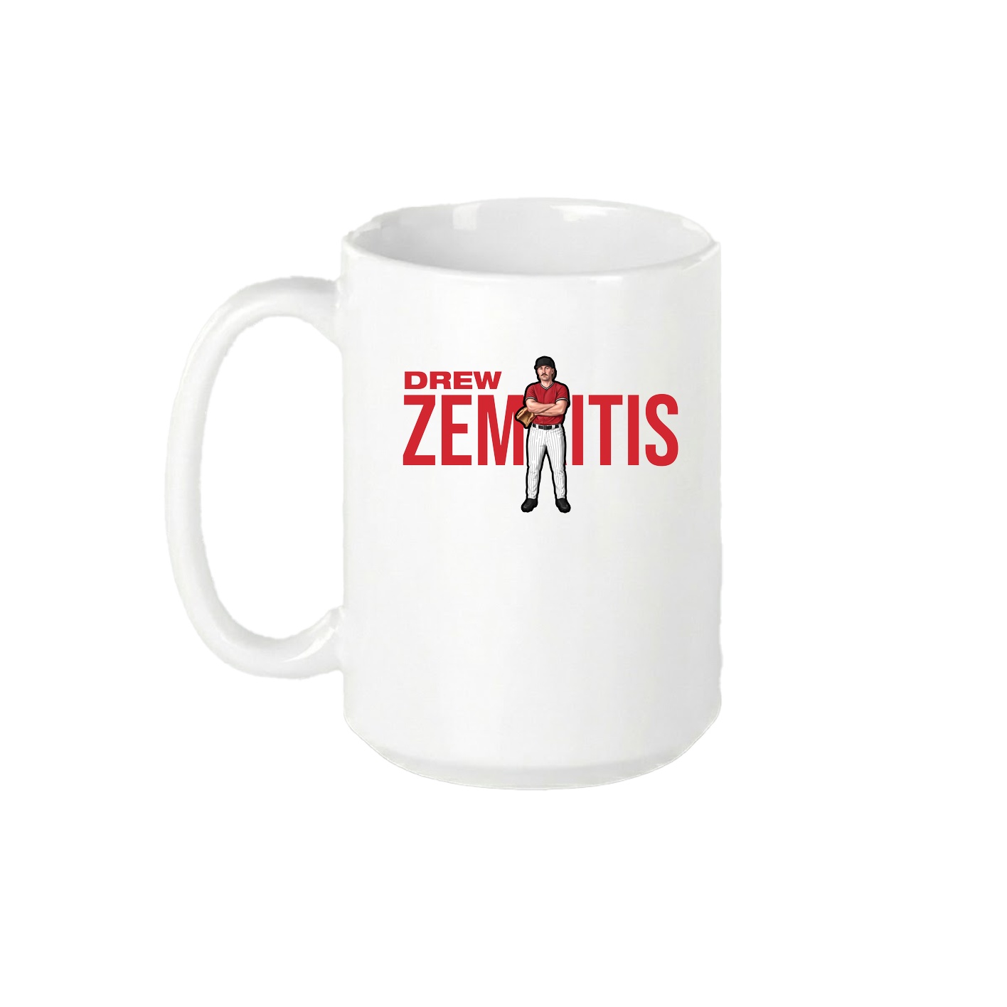 15oz Coffee Mug — Player Name in White