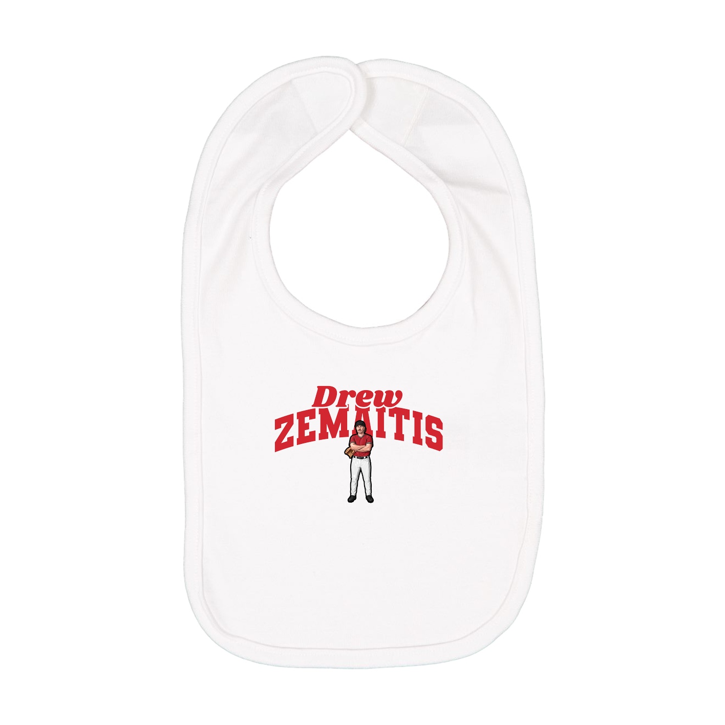 Infant Bib — Signature Arch in White