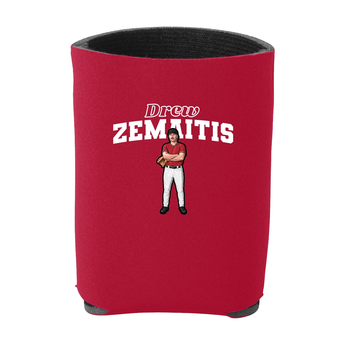 Can Holder — Name Arch in Red