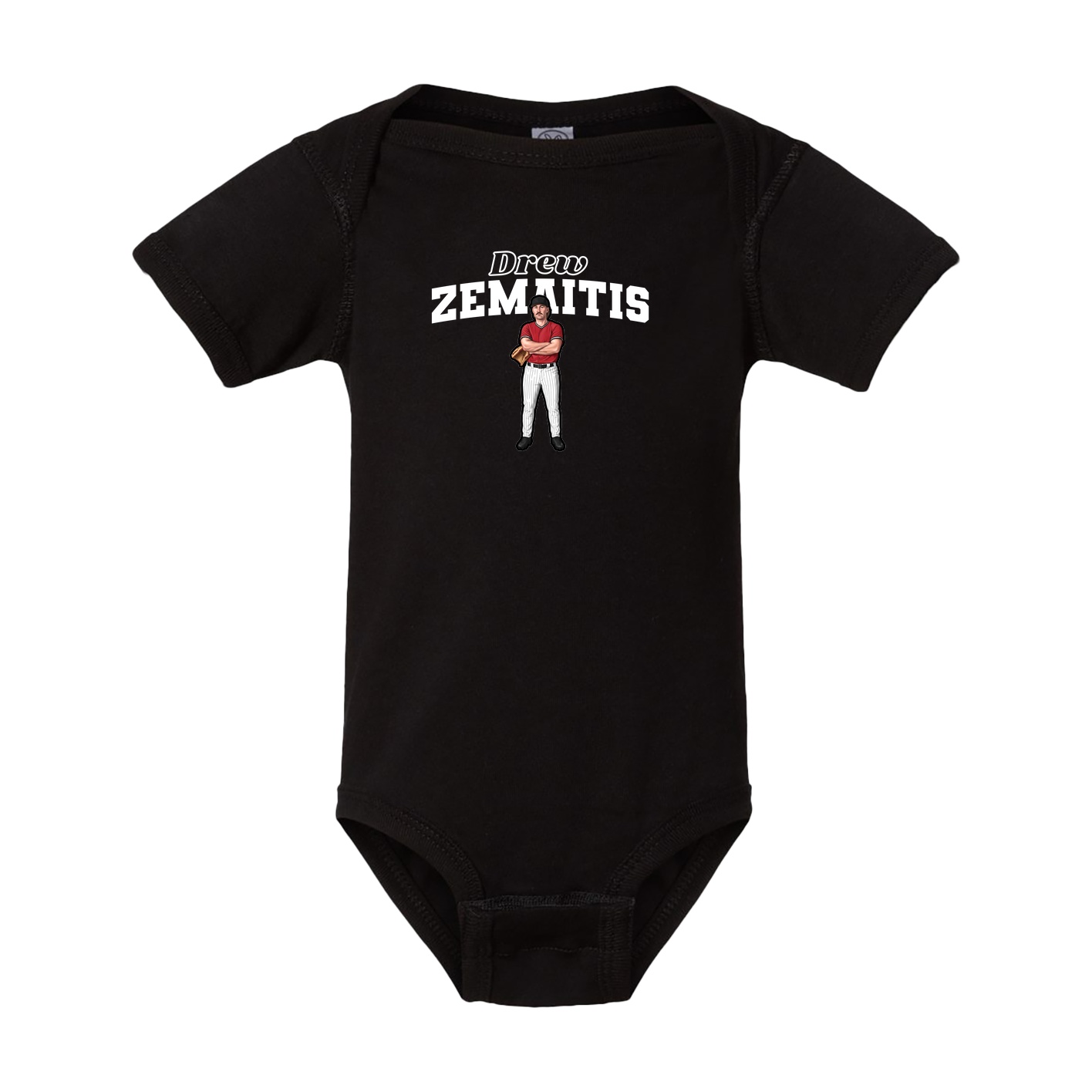 Baby Onesie — Name Arch in Black