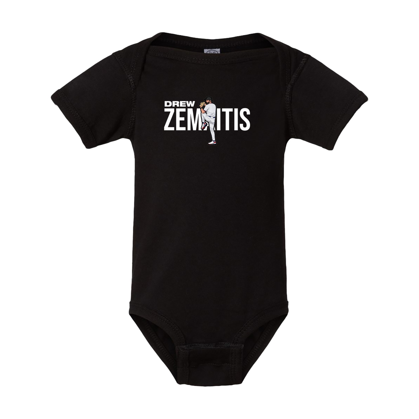 Baby Onesie — Player Name in Black
