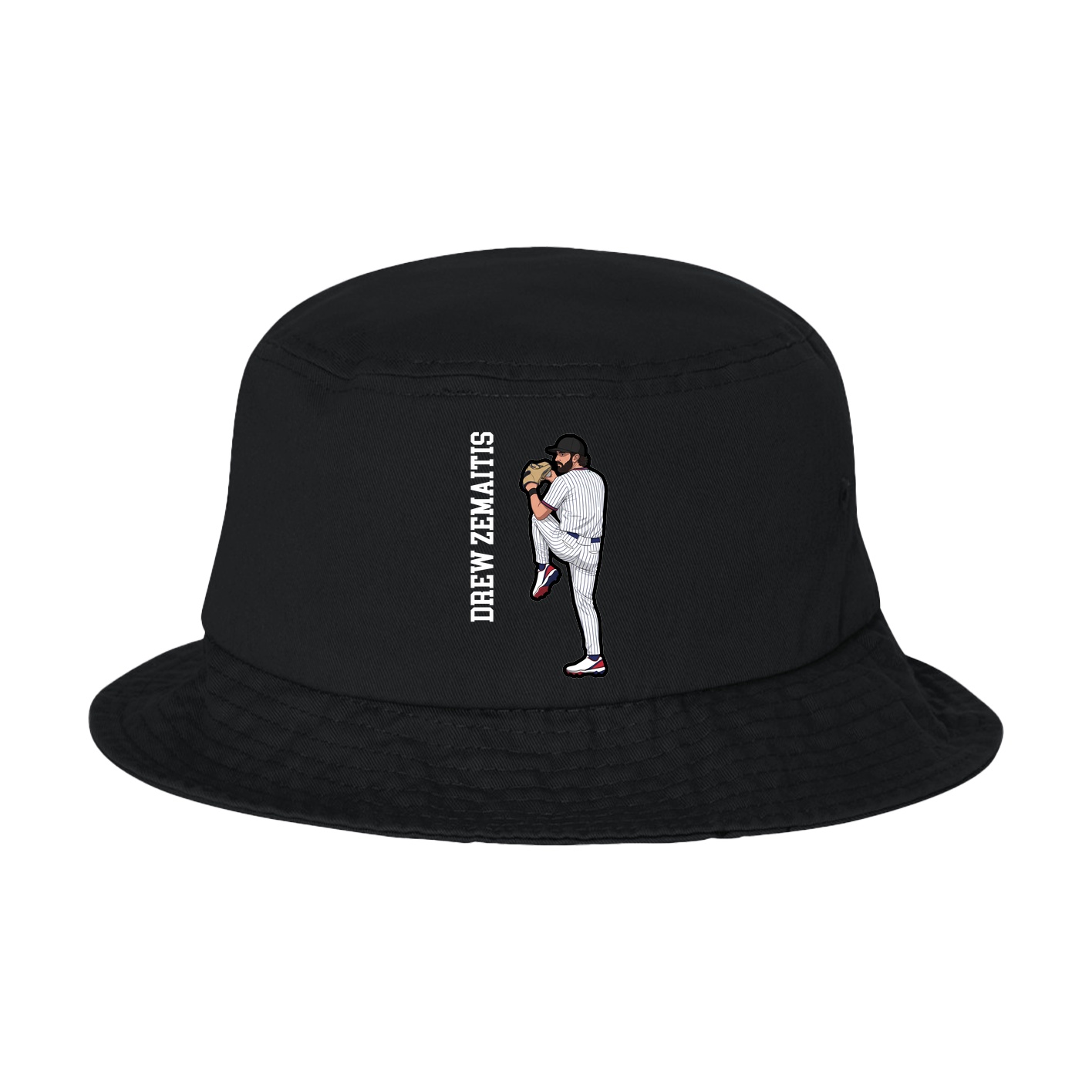 Bucket Cap — Name Vertical in Black