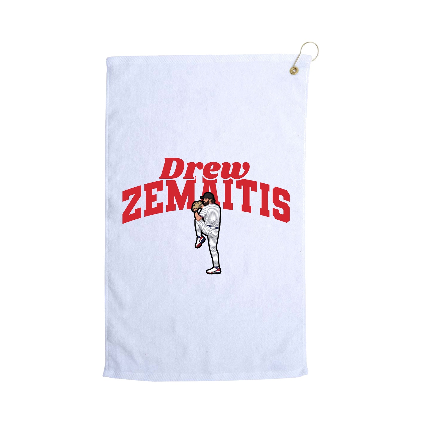 Golf Towel — Signature Arch in White