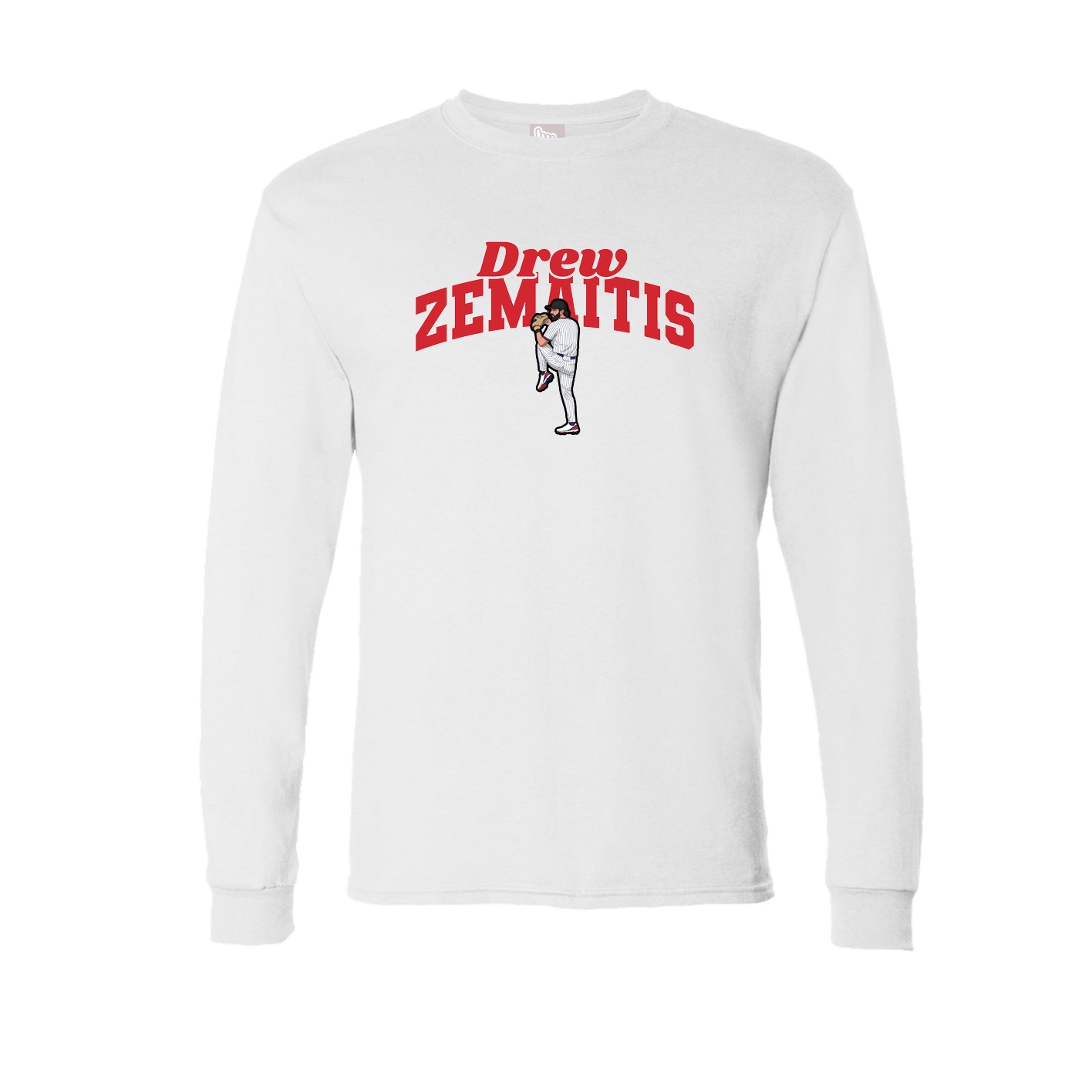 Long Sleeve Tee — Signature Arch in White