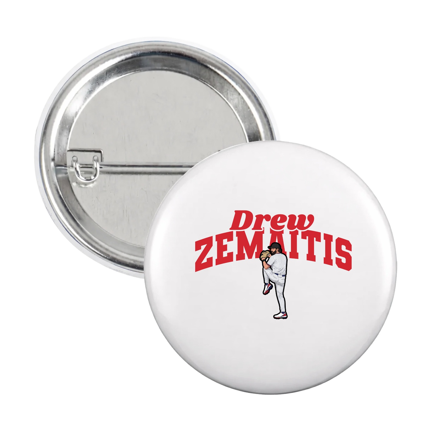 Game Day Button — Signature Arch in White