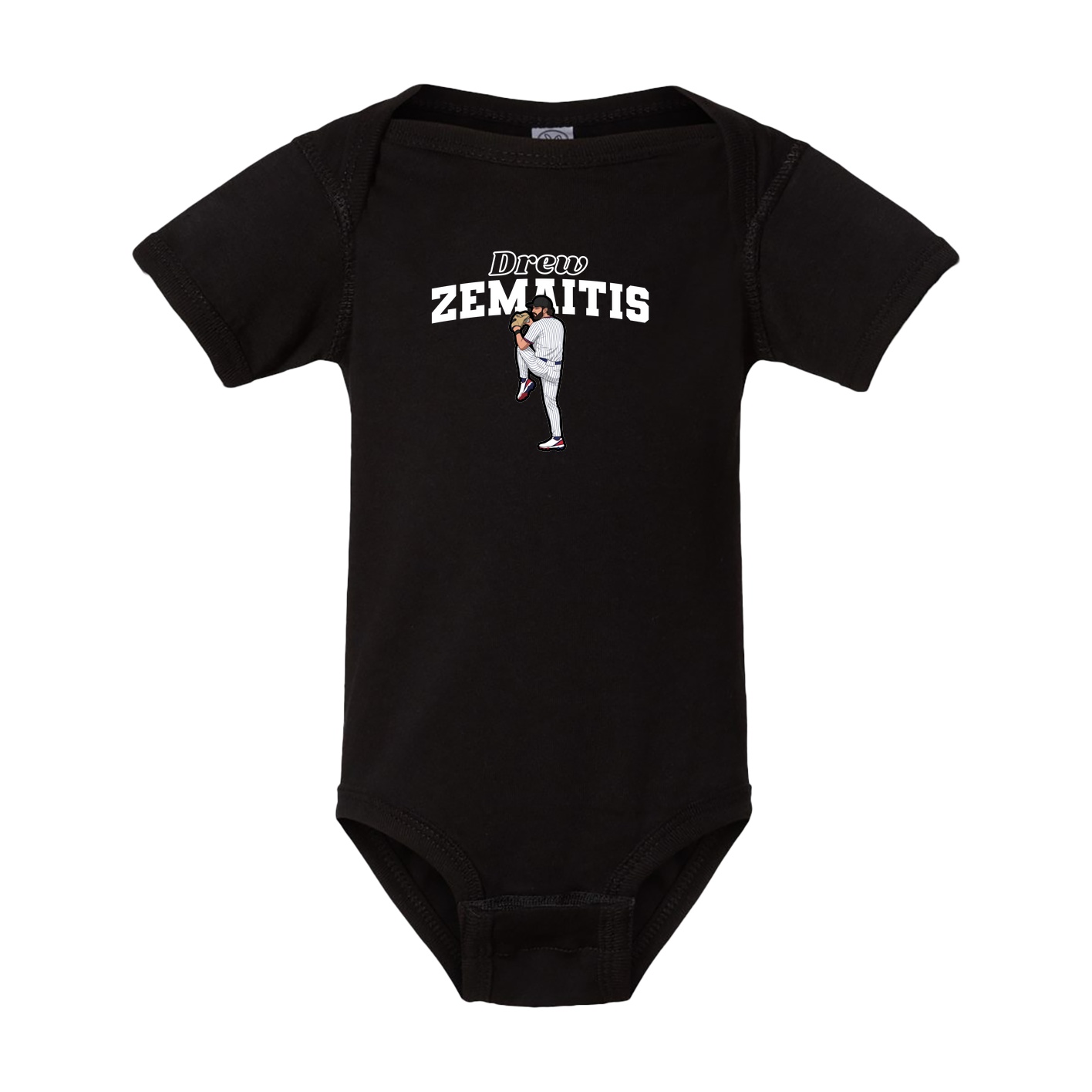 Baby Onesie — Name Arch in Black