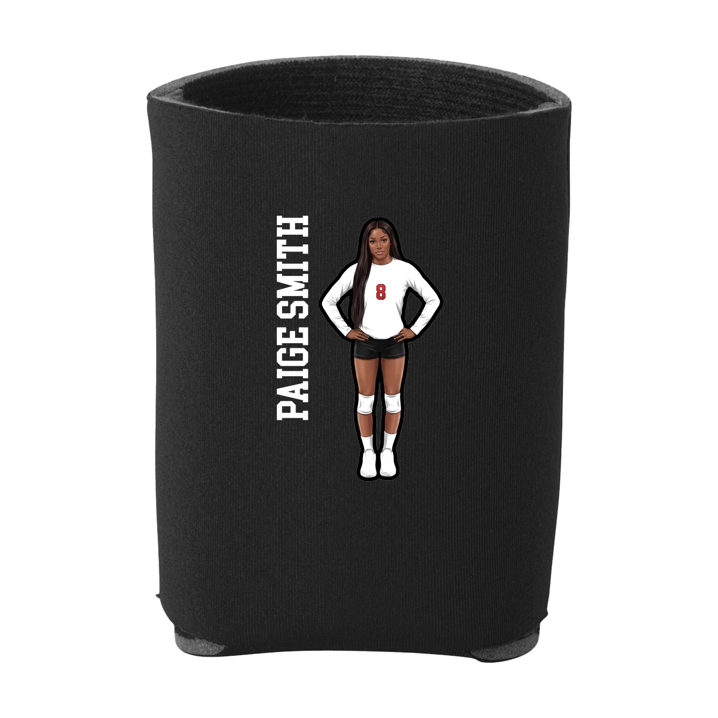 Can Holder — Name Vertical in Black