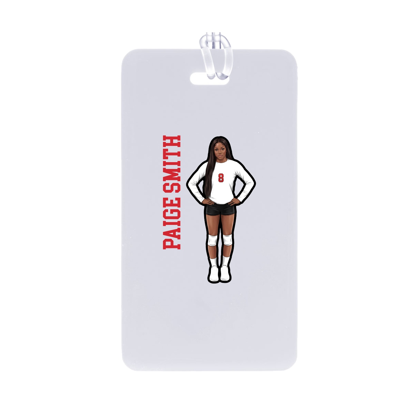 Bag Tag — Name Vertical in Classic