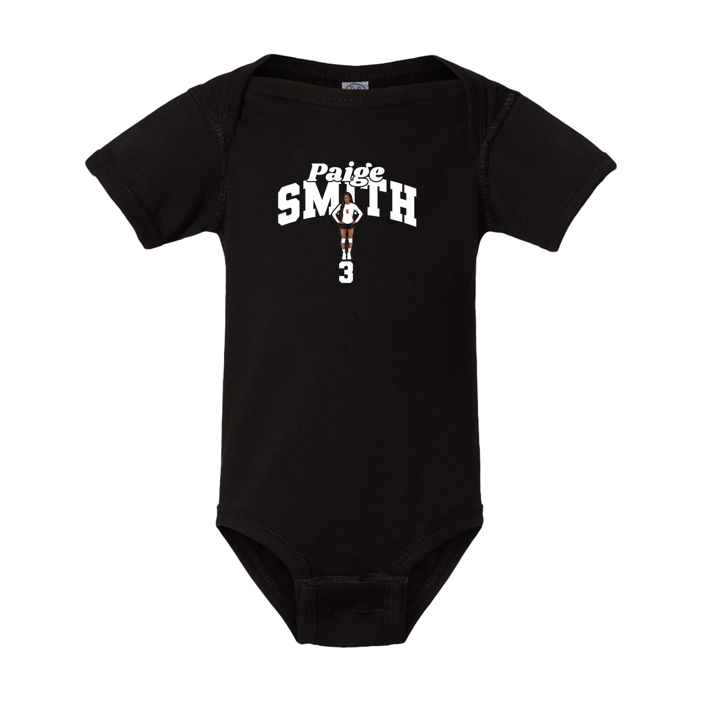 Baby Onesie — Signature Arch in Black