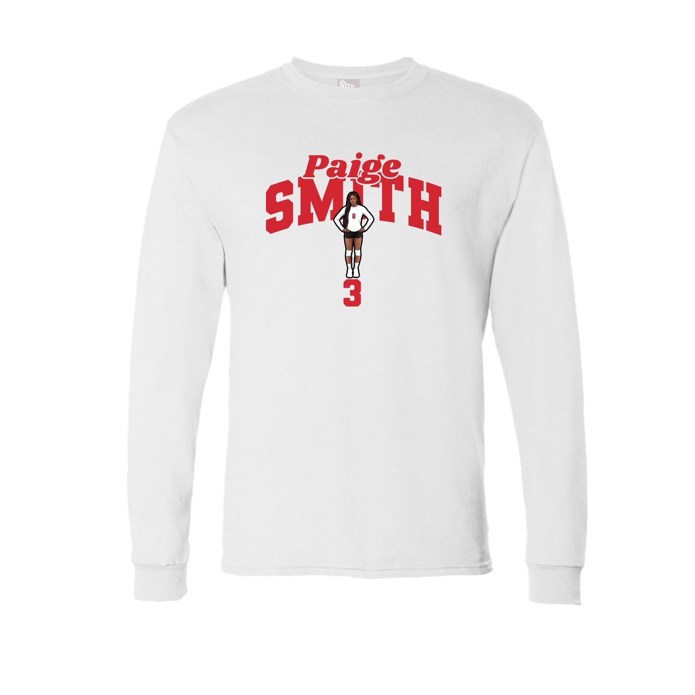 Long Sleeve Tee — Signature Arch in White