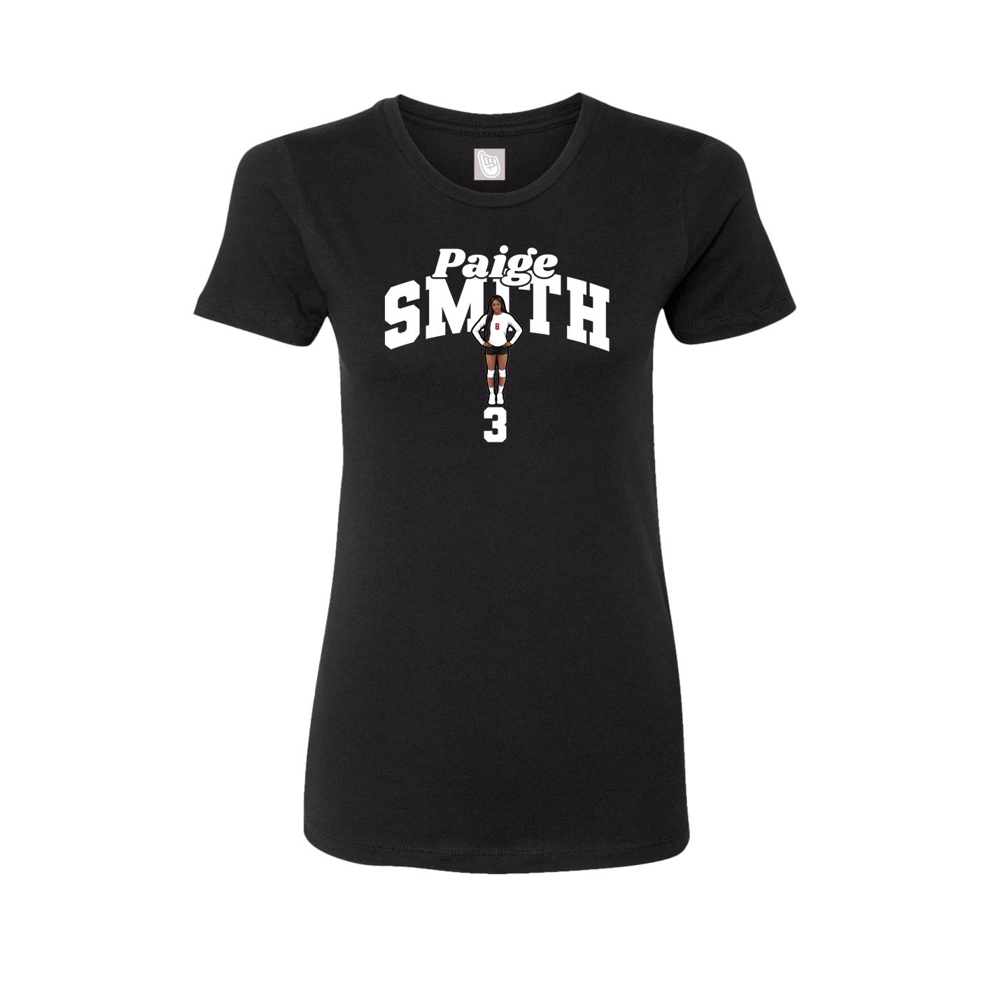Womens Tee — Signature Arch in Black