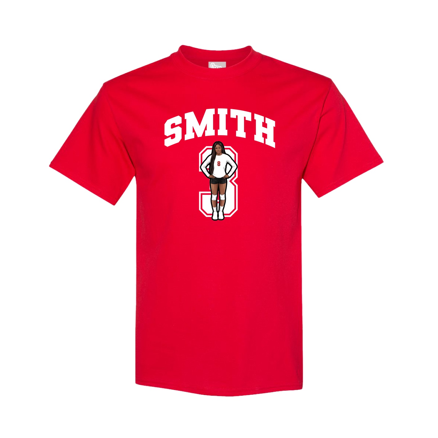 Youth Tee — Number in Red