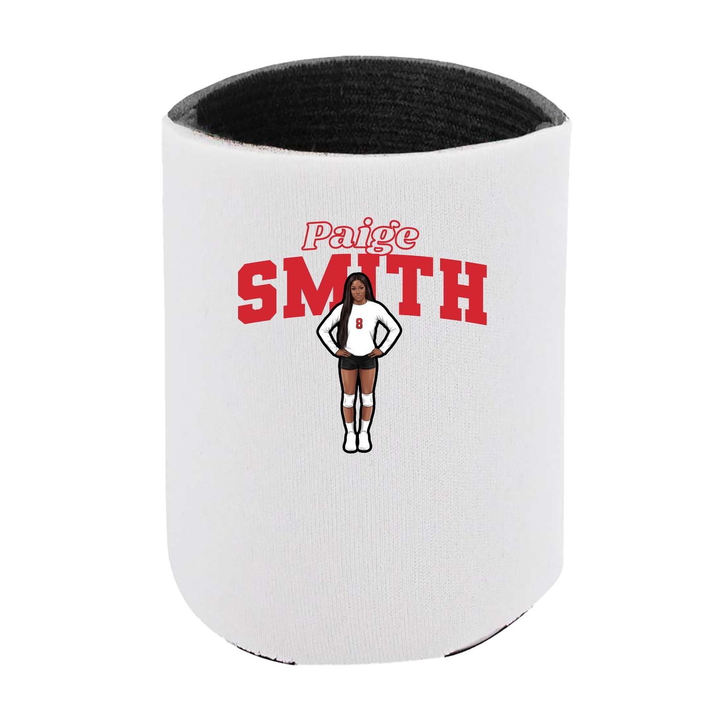 Can Holder — Name Arch in White