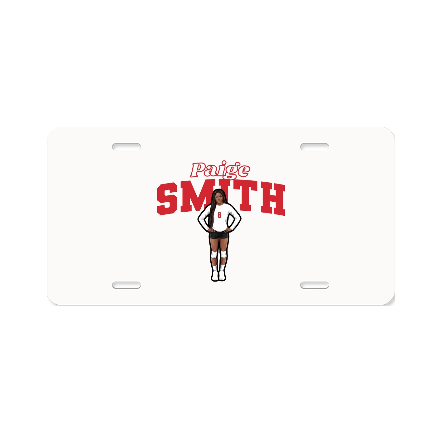 License Plate — Name Arch in Classic