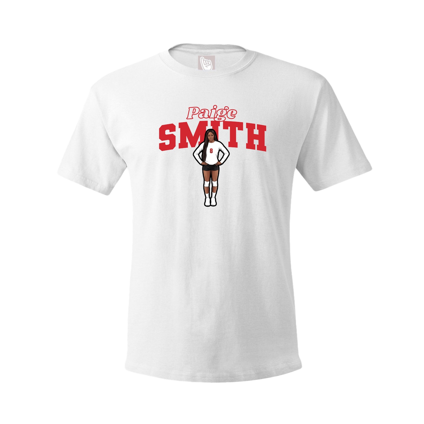 Tee — Name Arch in White