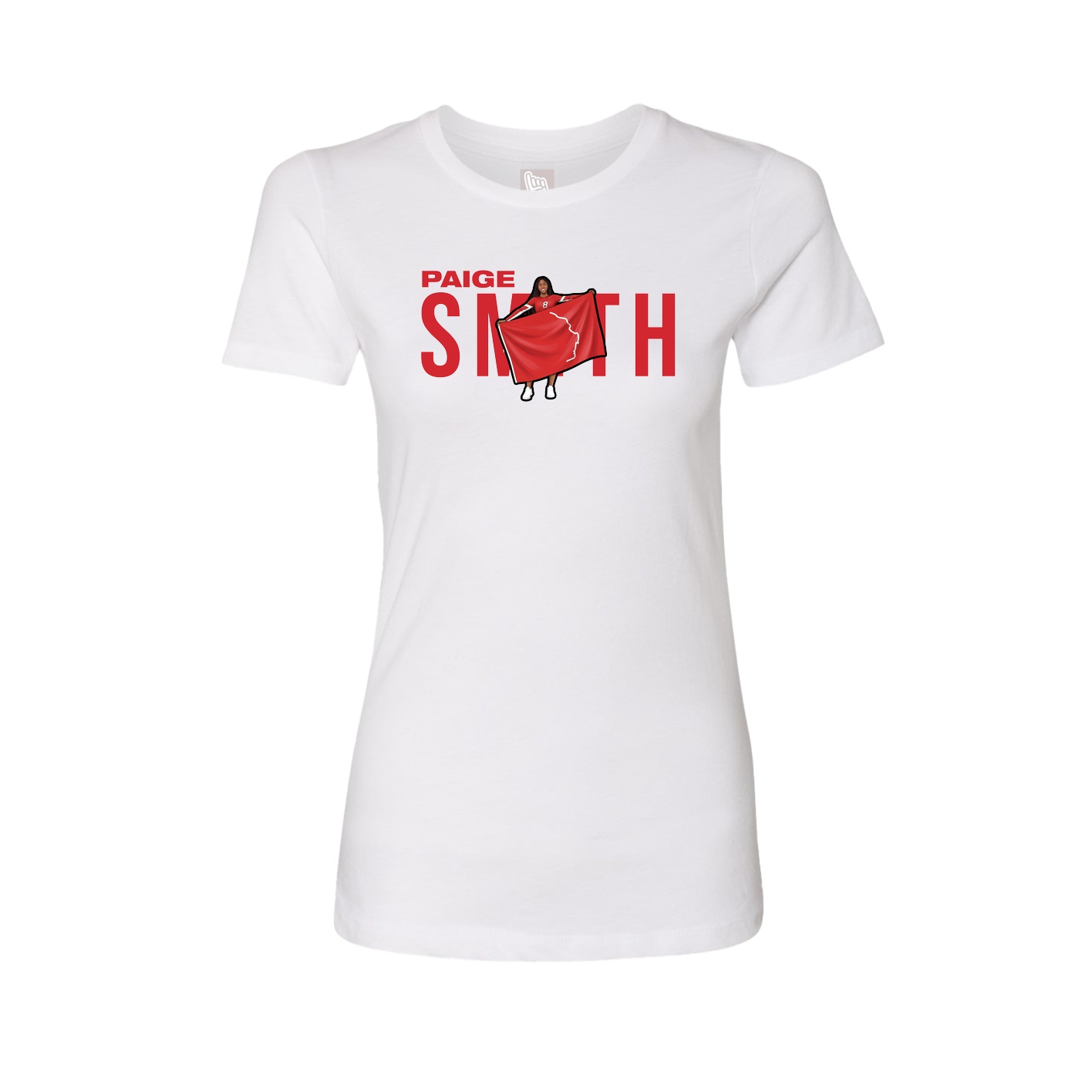 Womens Tee — Player Name in White