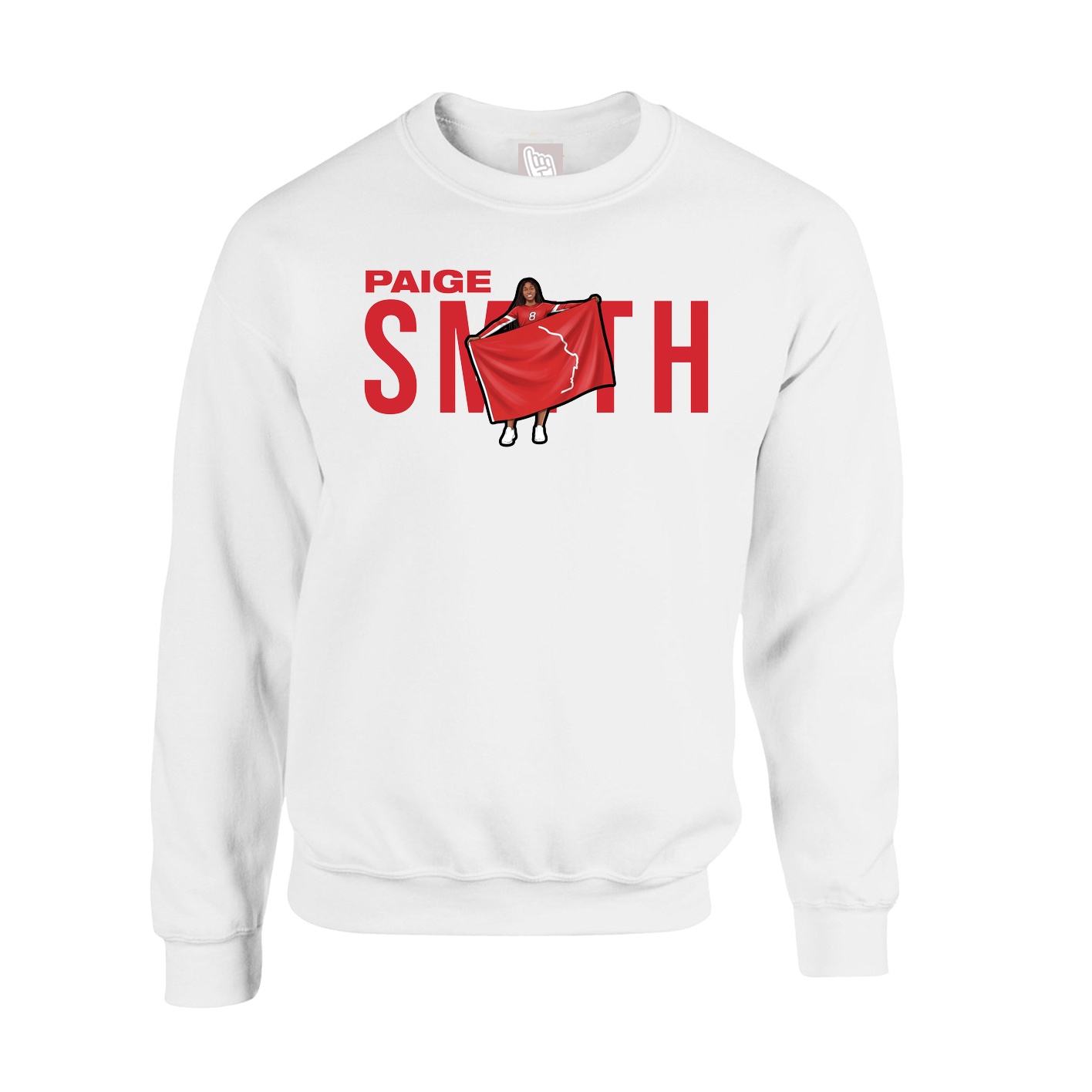 Fleece Crew — Player Name in White
