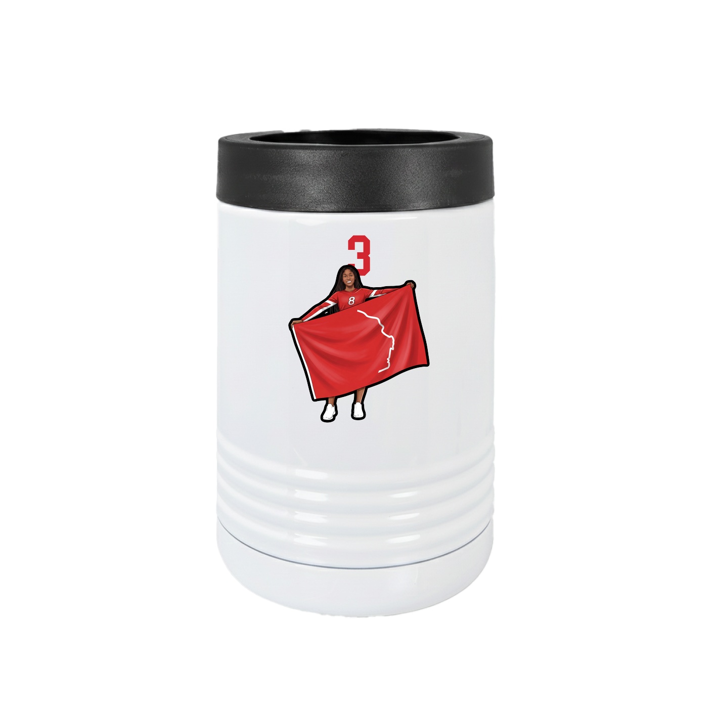 Beverage Holder — Number Top in White