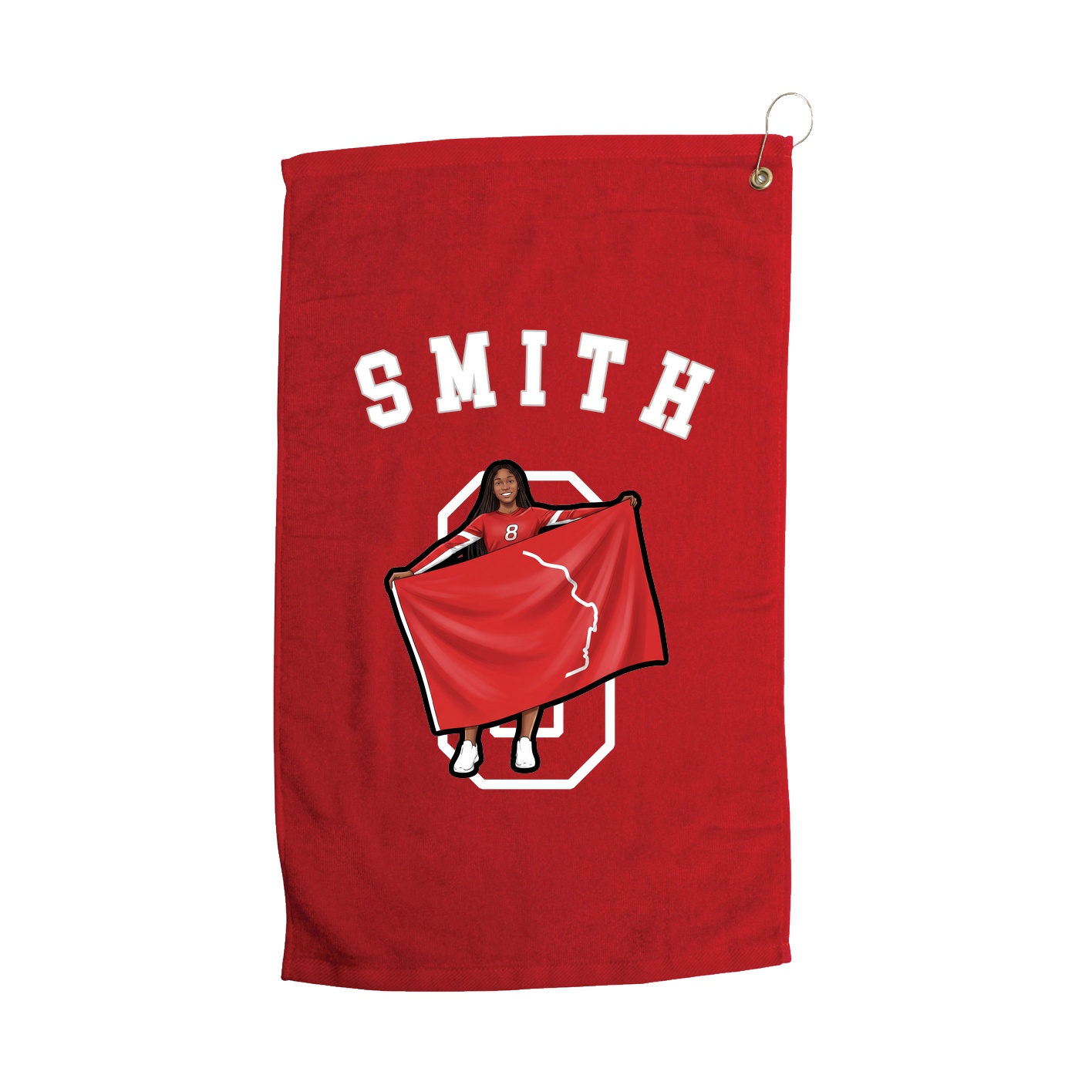 Golf Towel — Shirsey Arch in Red