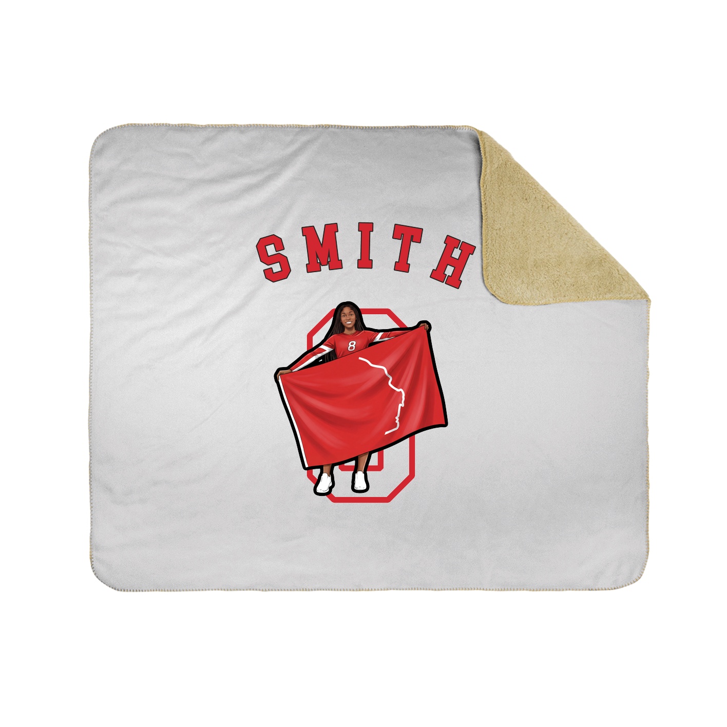 Throw Blanket — Shirsey Arch in White