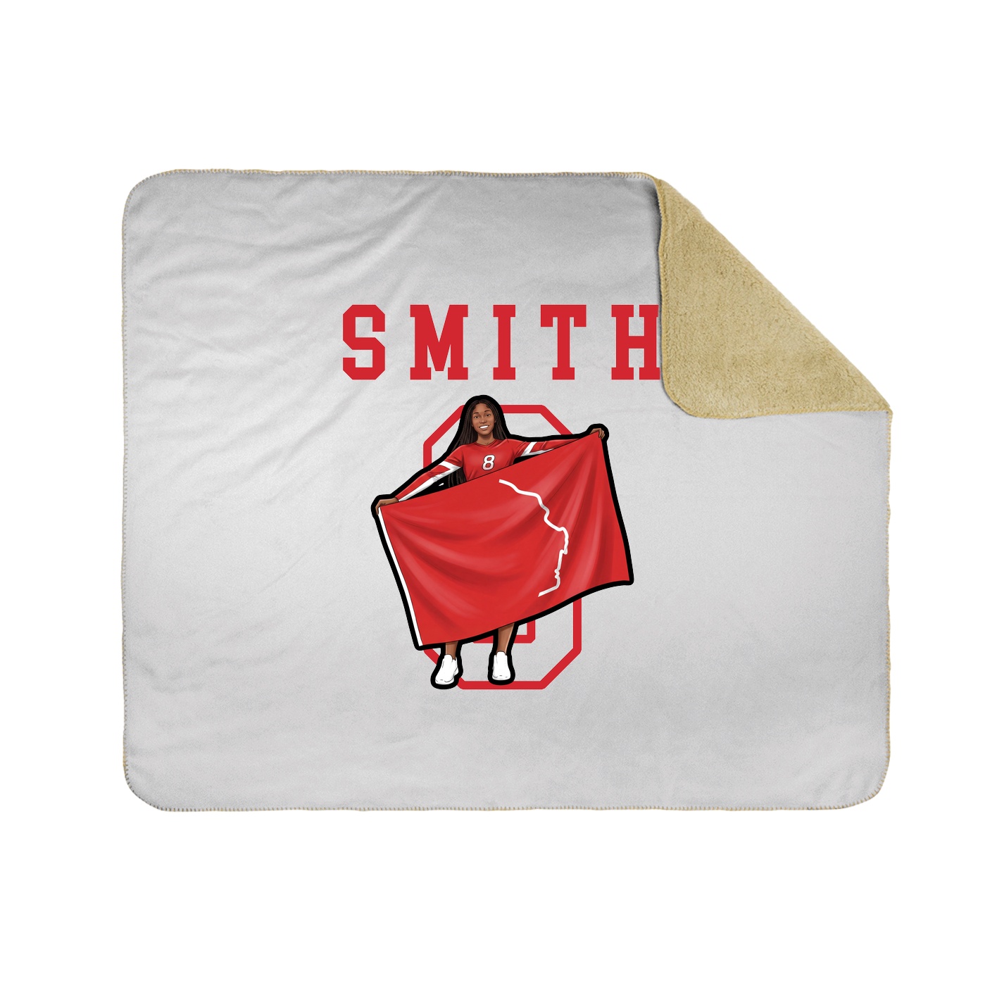 Throw Blanket — Shirsey in White