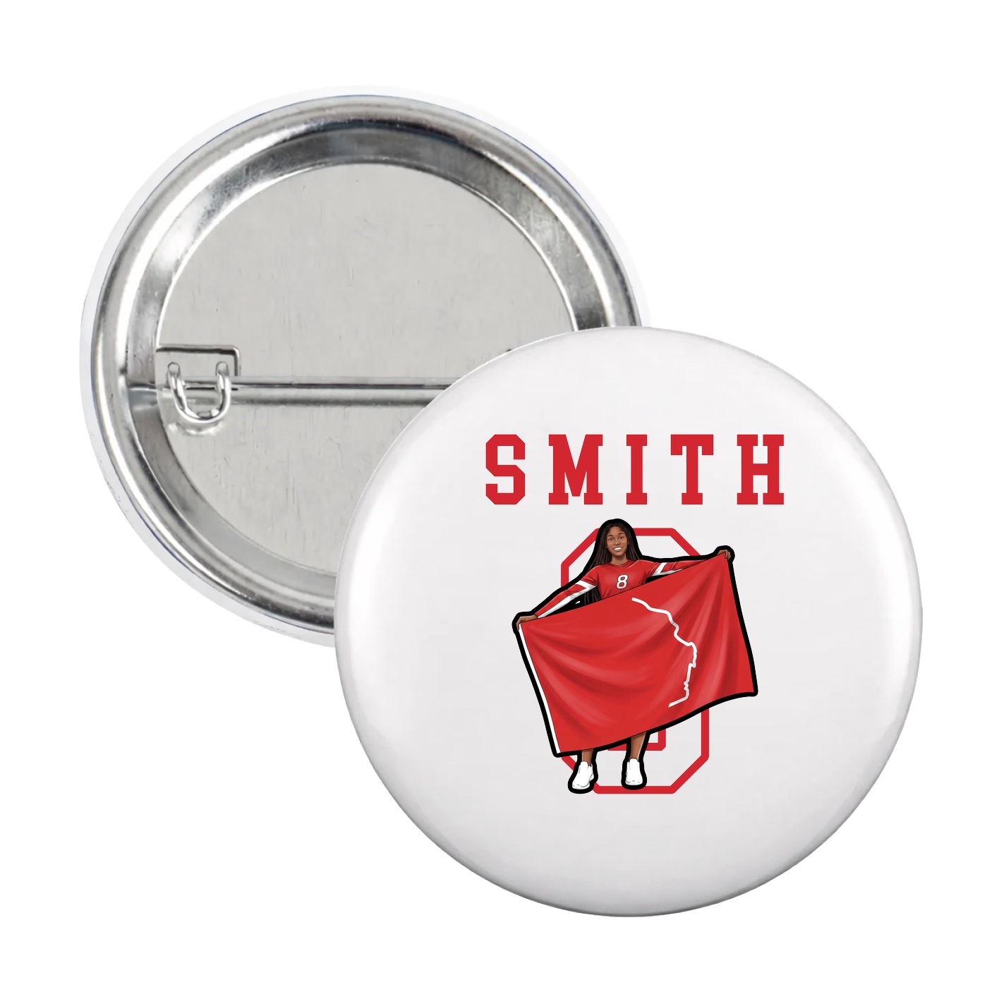 Game Day Button — Shirsey in White