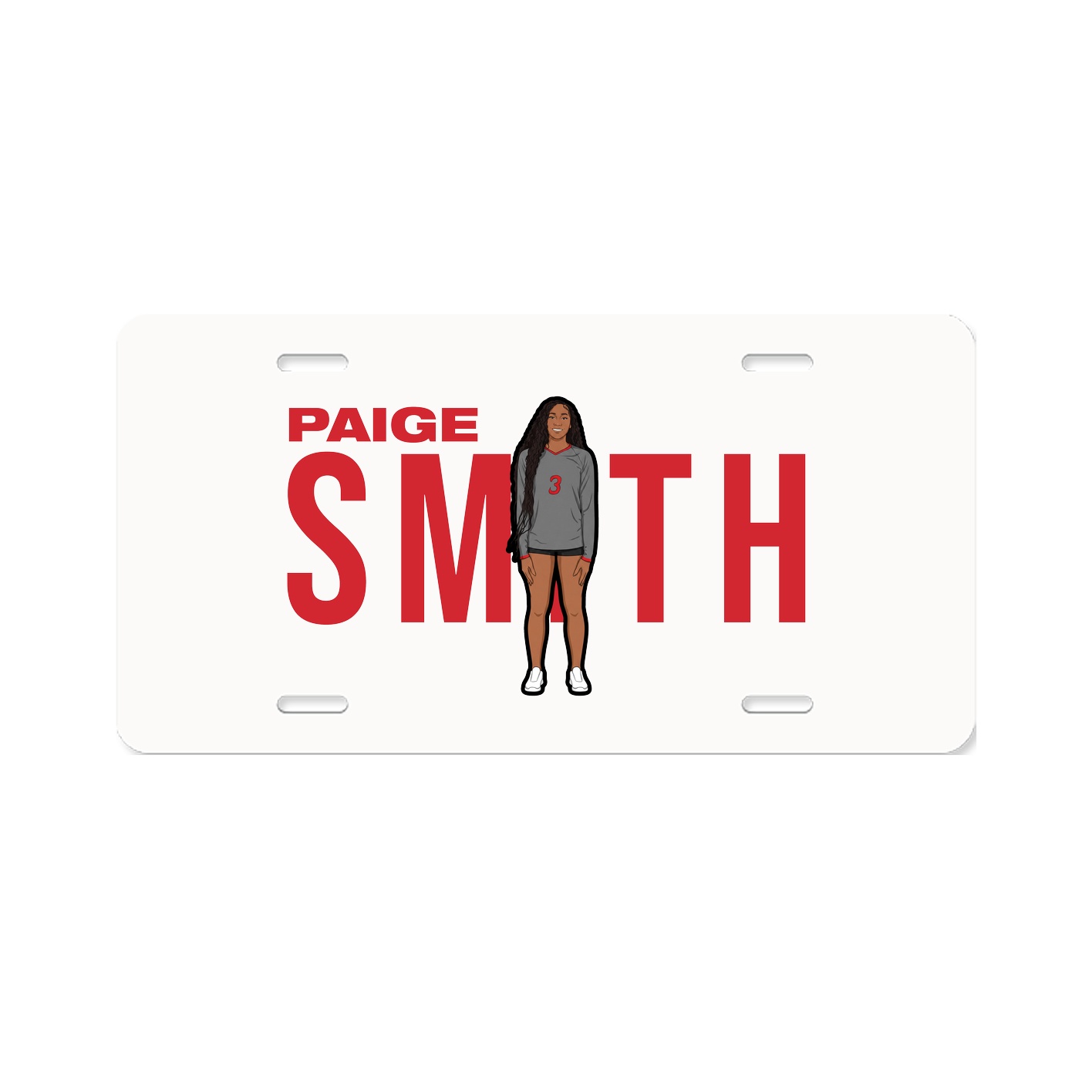 License Plate — Player Name in Classic