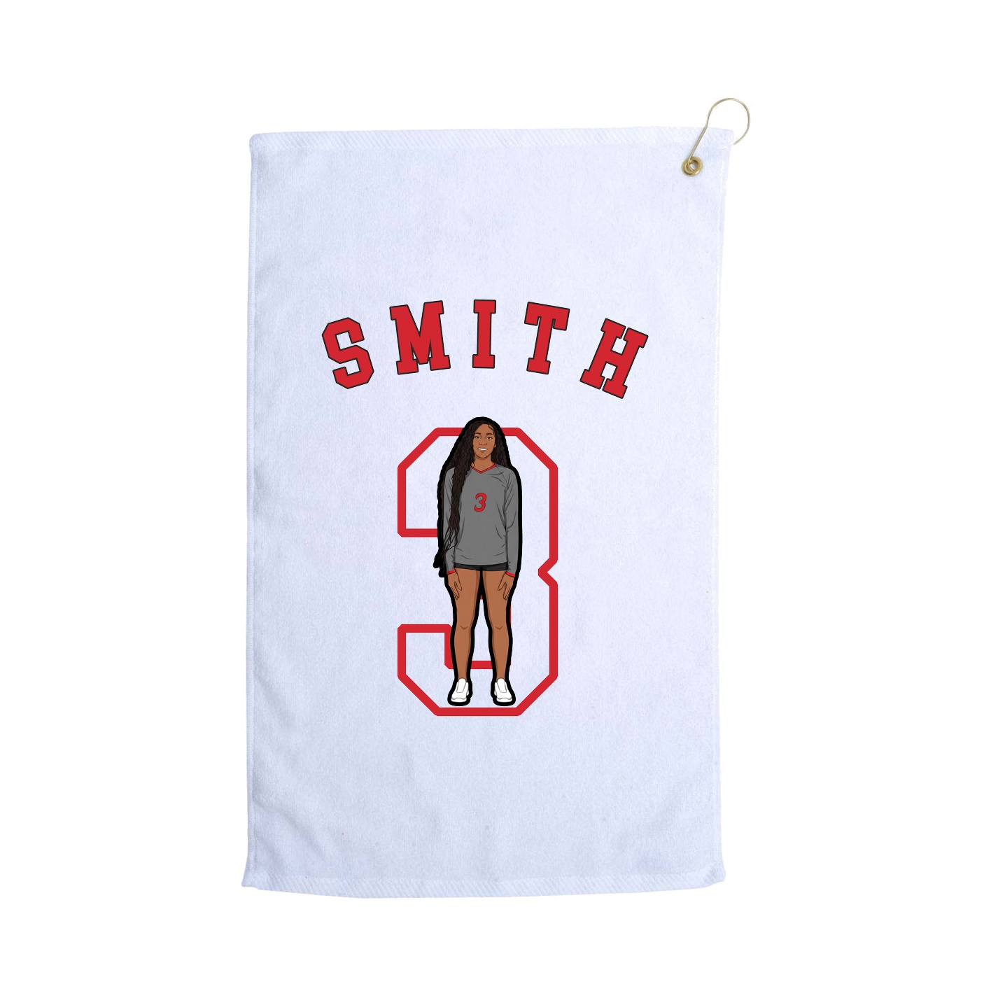 Golf Towel — Shirsey Arch in White