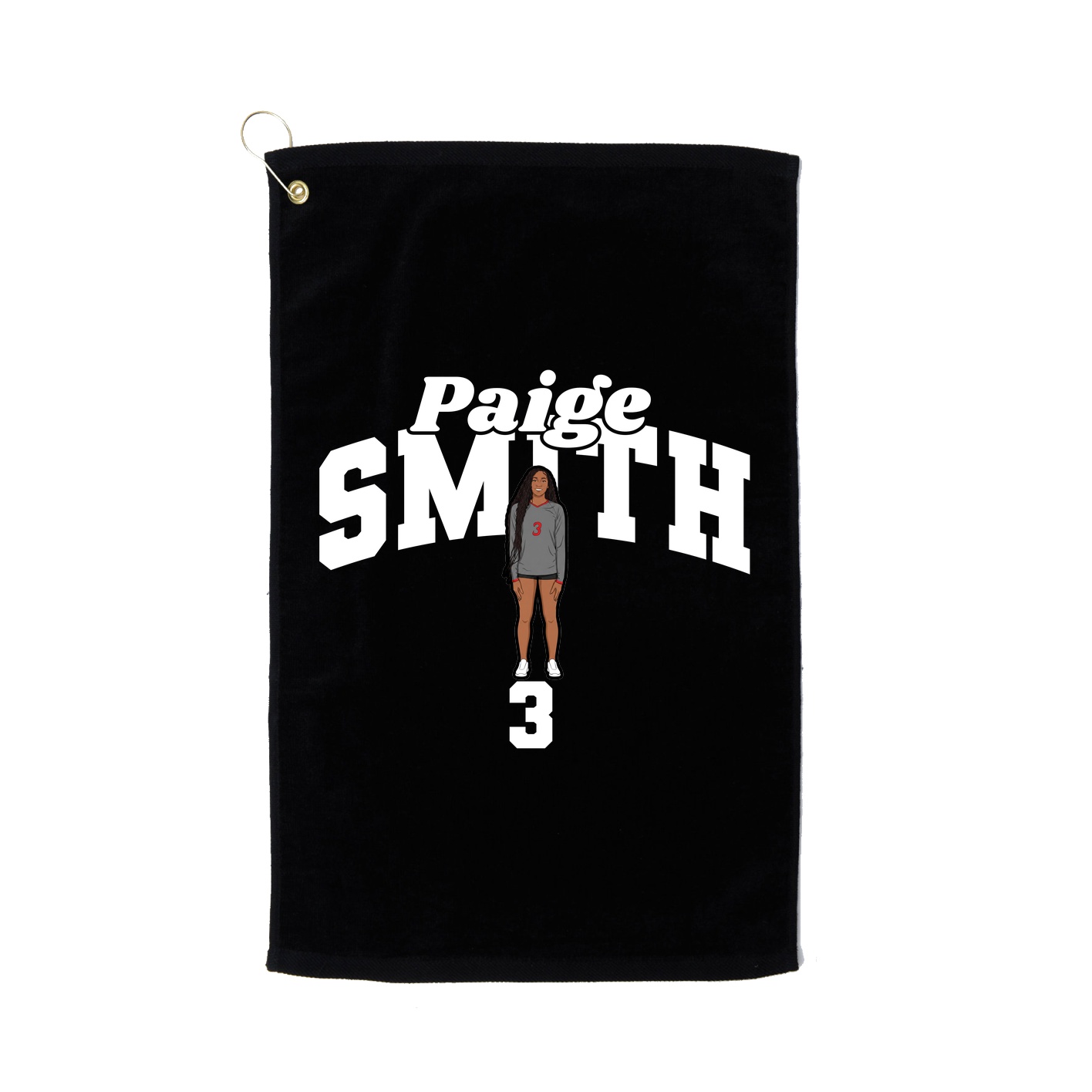 Golf Towel — Signature Arch in Black