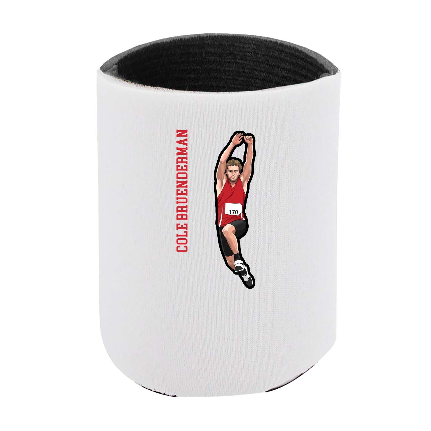 Can Holder — Name Vertical in White