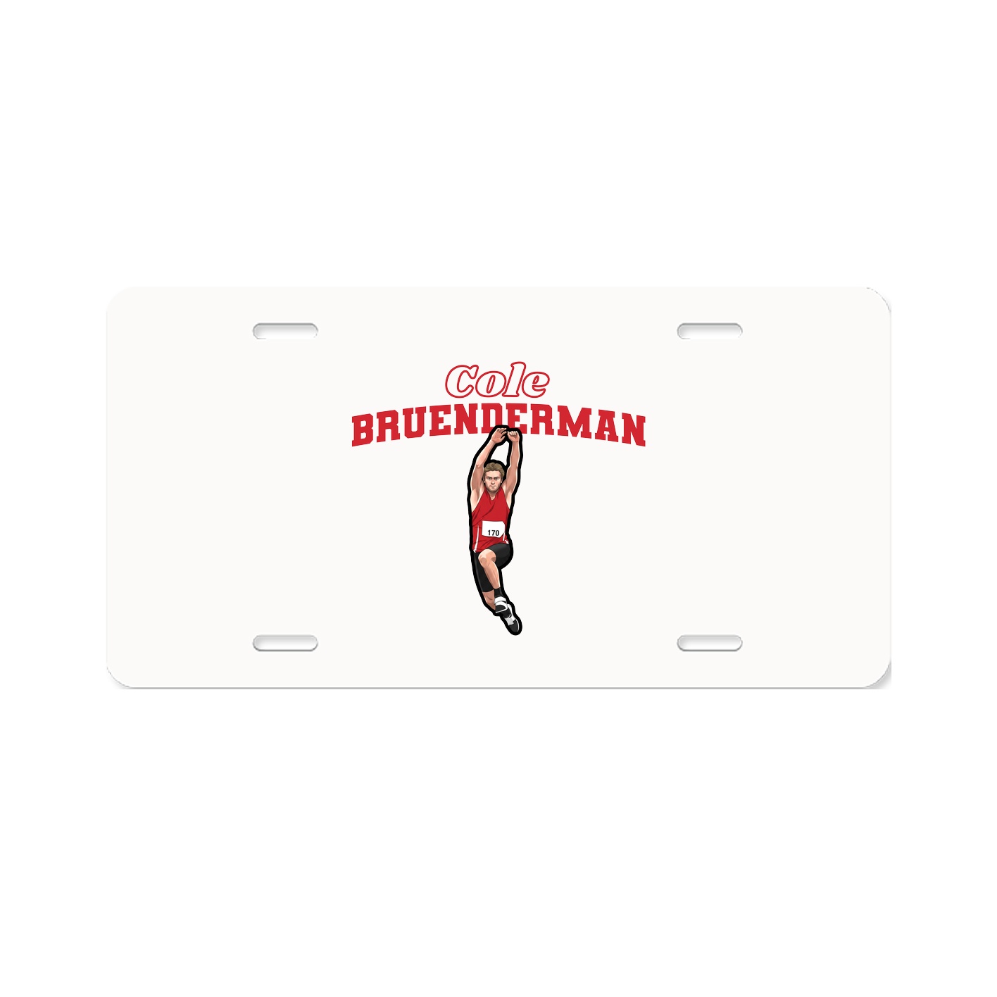 License Plate — Name Arch in Classic