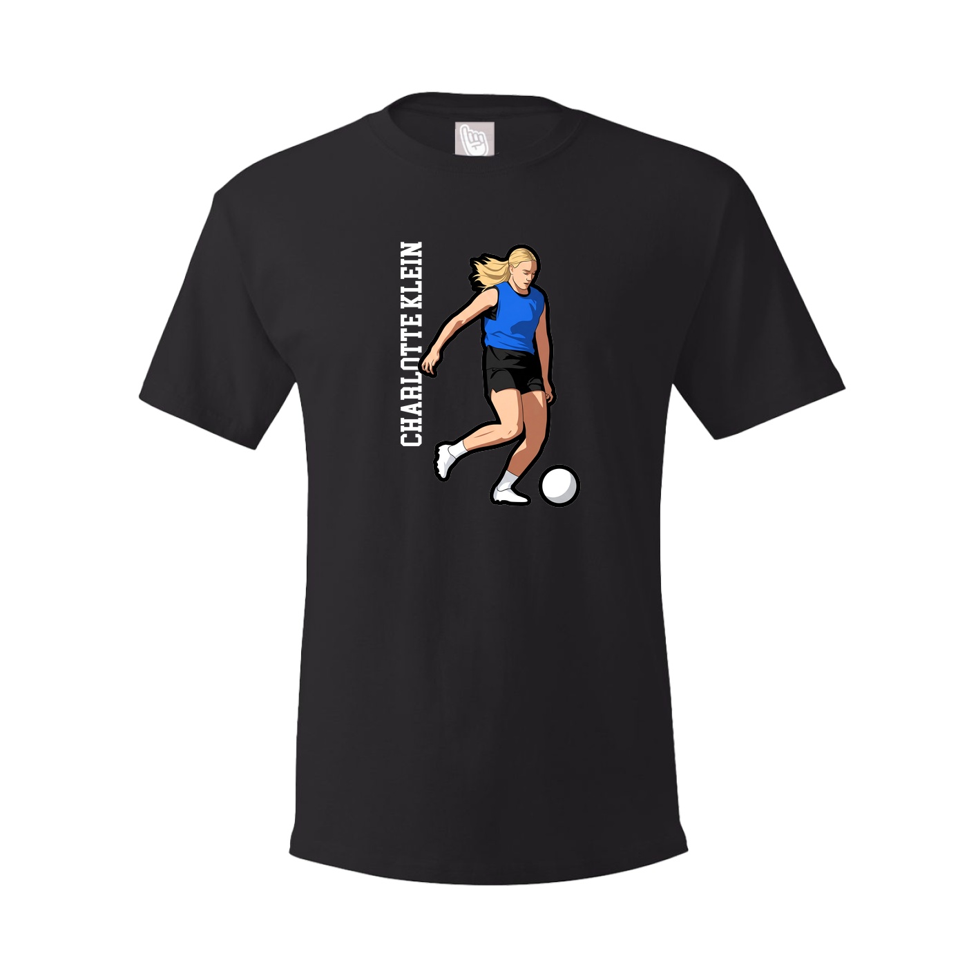 Tee — Name Vertical in Black