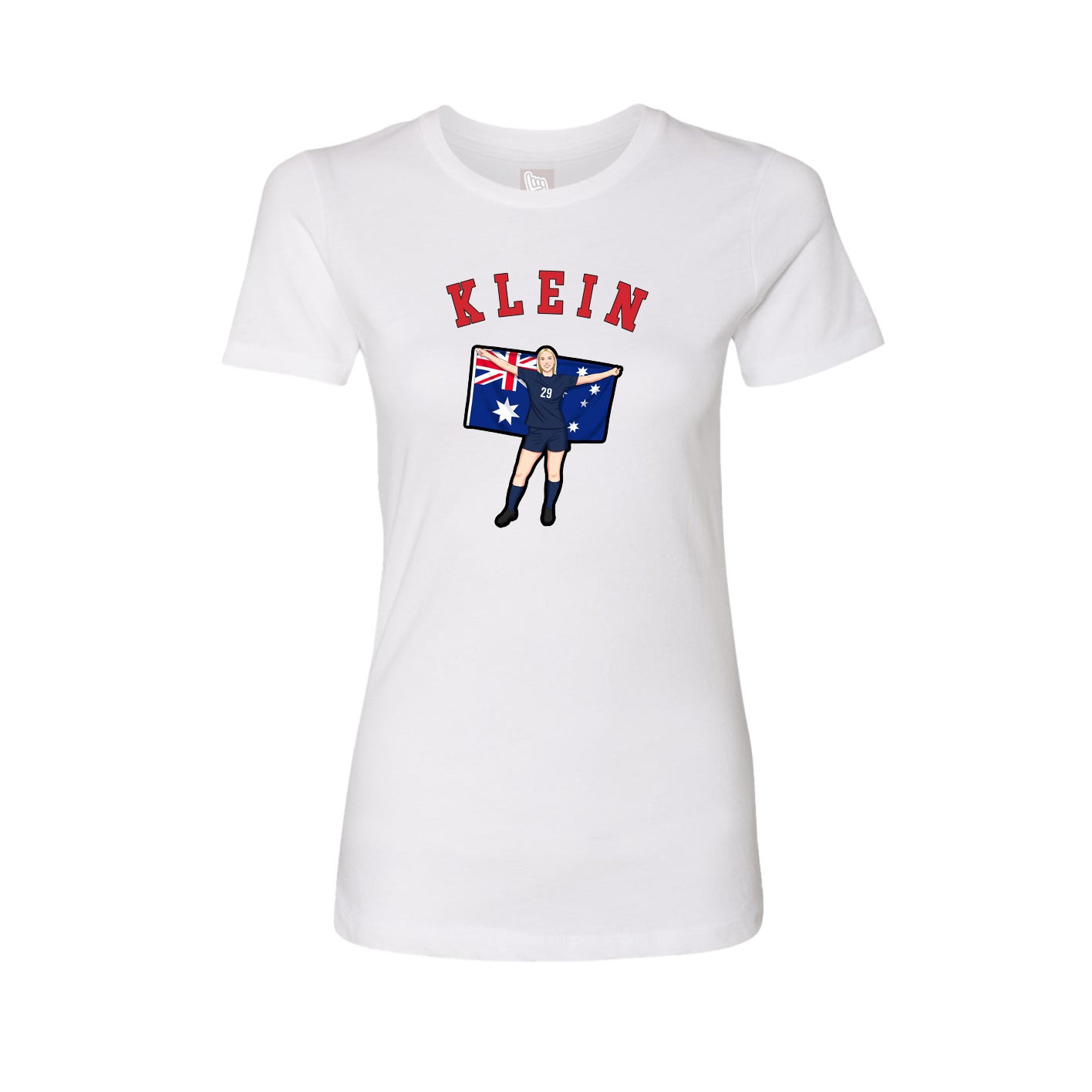 Fitted Women's Tee — Shirsey Arch in White