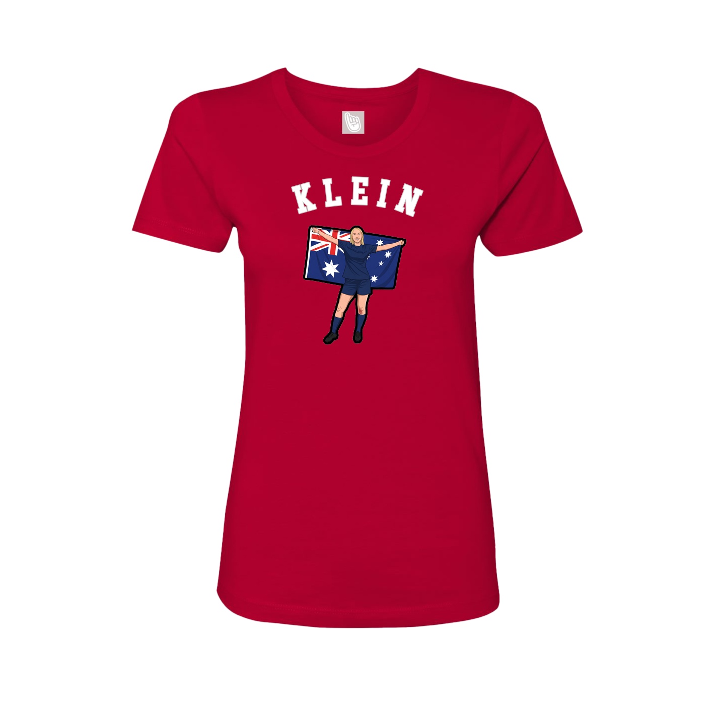 Fitted Women's Tee — Shirsey Arch in Red