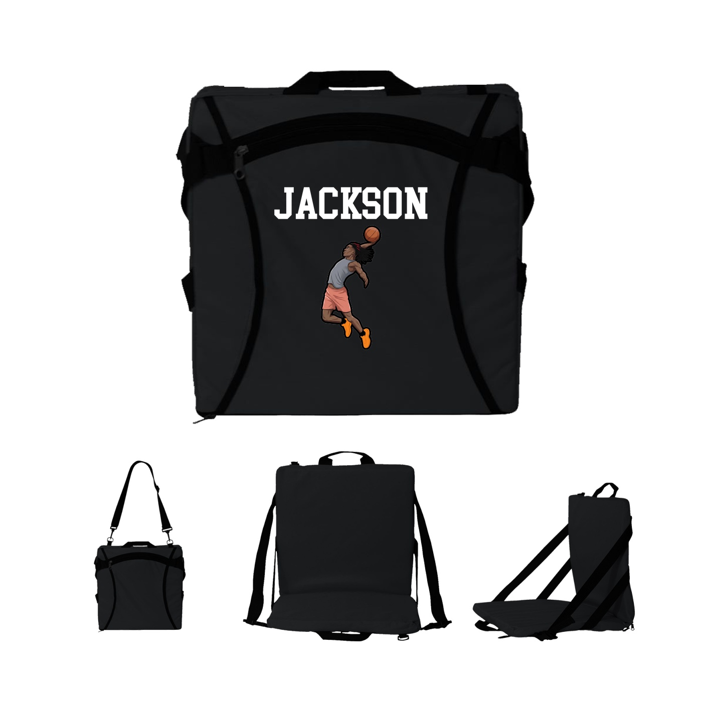 Folding Stadium Seat — Shirsey in Black
