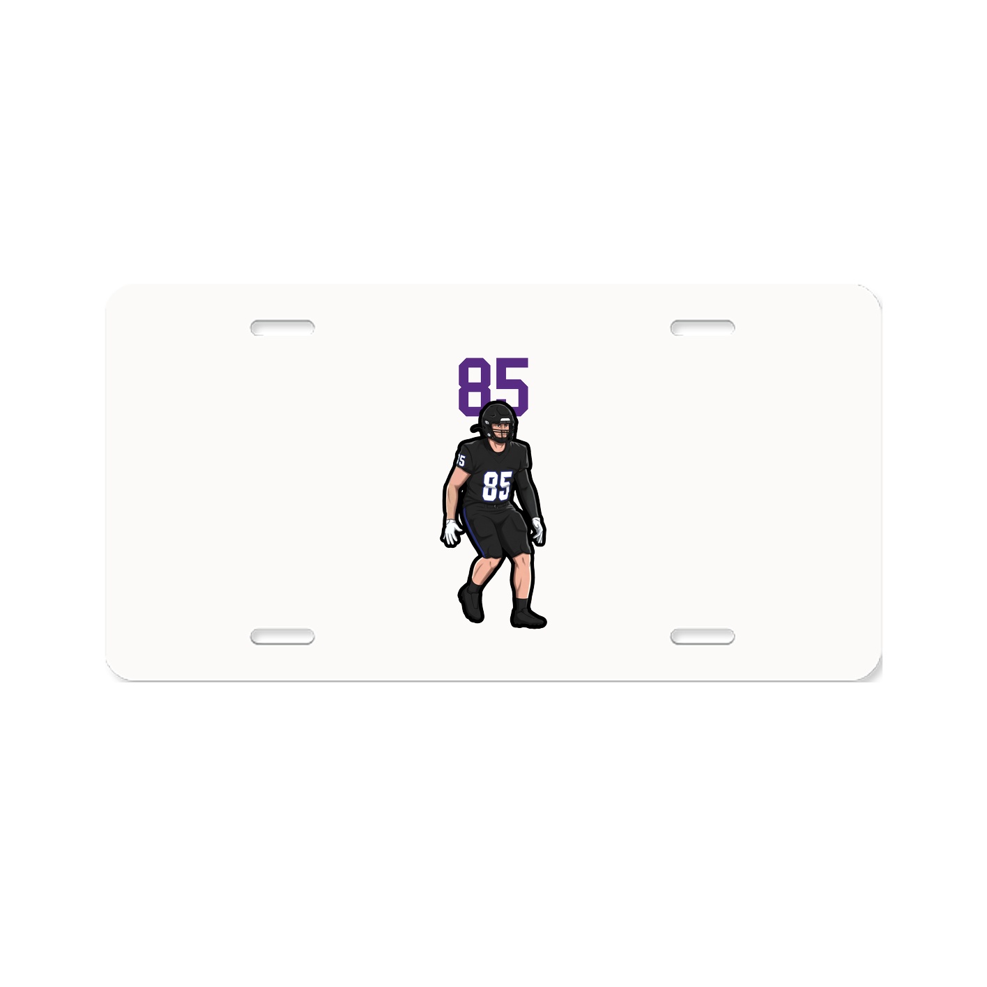 License Plate — Number Top in Classic