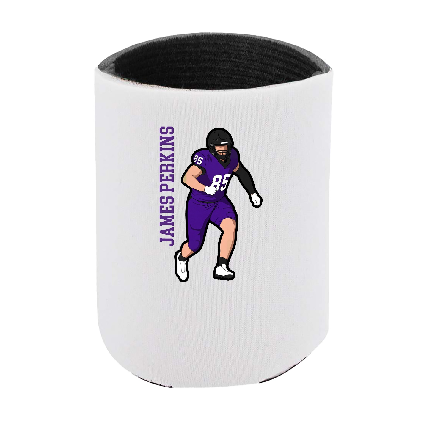 Can Holder — Name Vertical in White