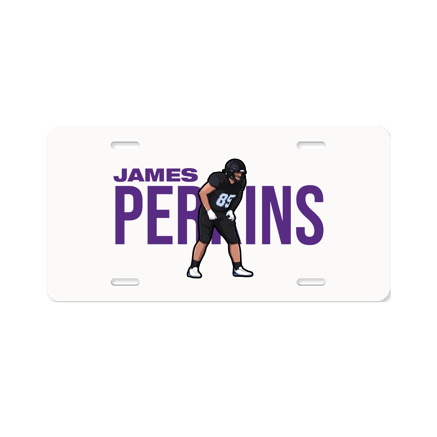 License Plate — Player Name in Classic