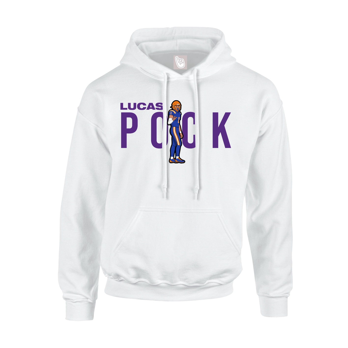 Hoodie — Player Name in White