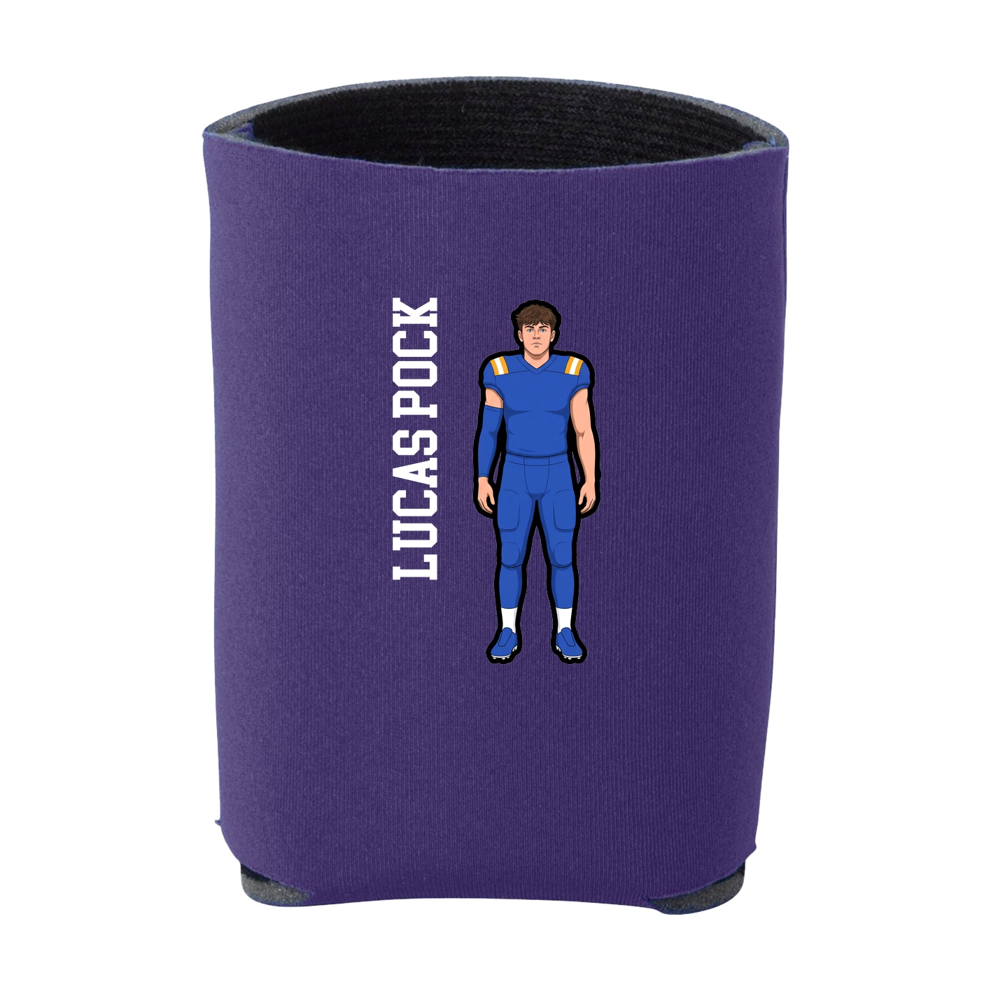 Can Holder — Name Vertical in Purple