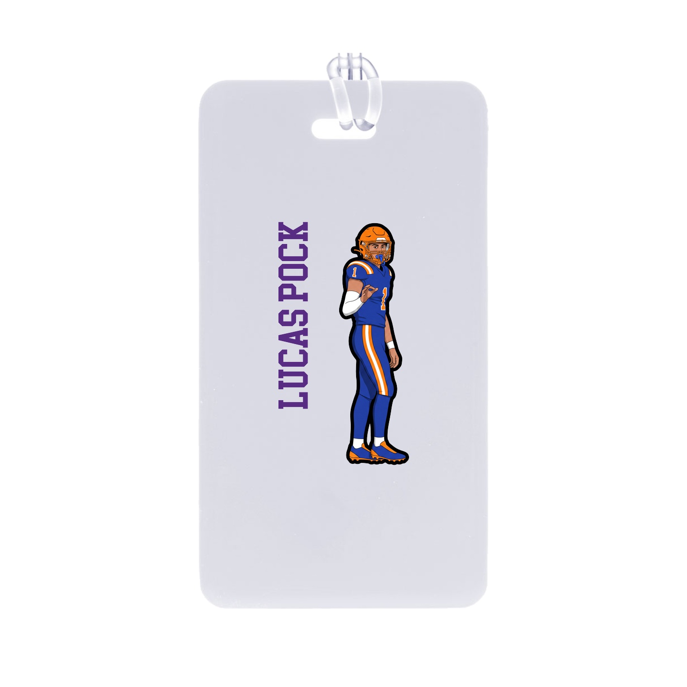 Bag Tag — Name Vertical in Classic