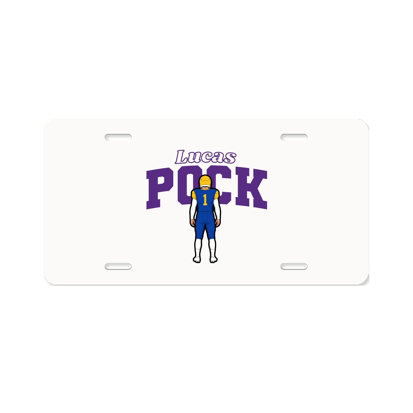 License Plate — Name Arch in Classic