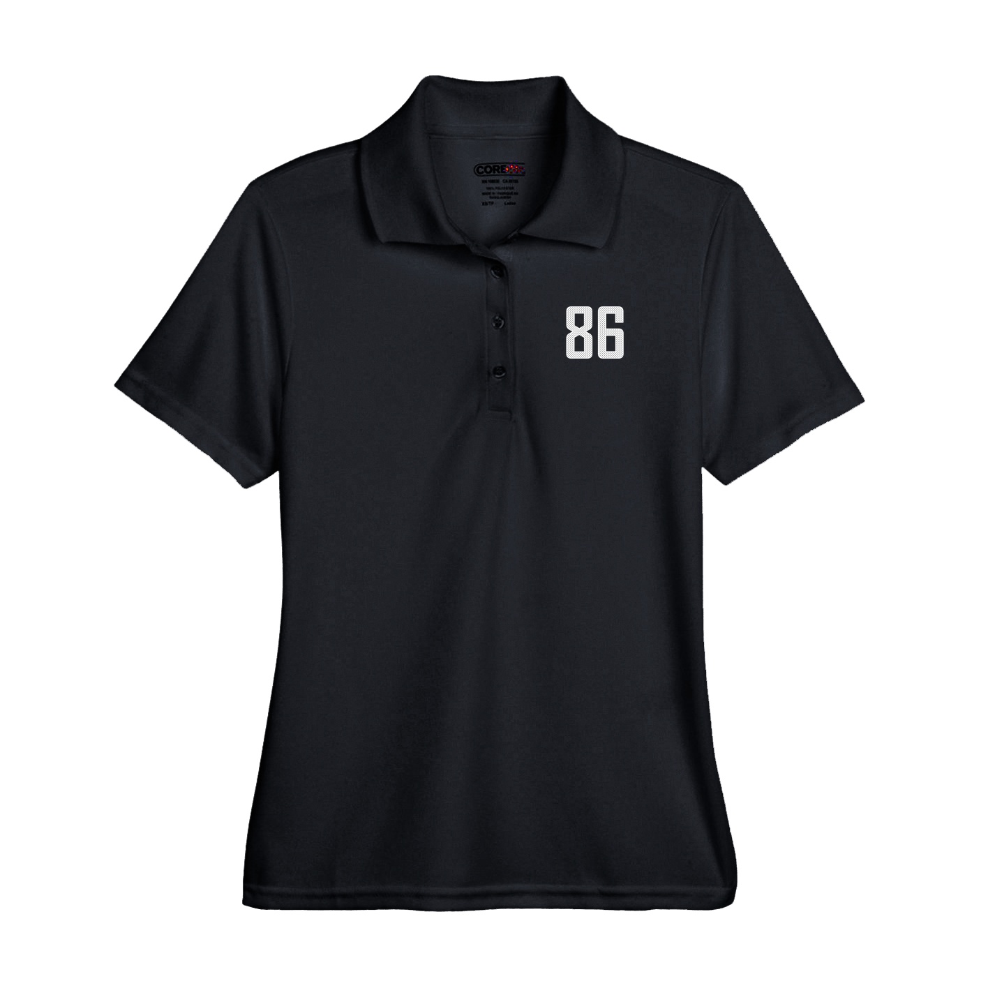 Performance Polo — Front Shirsy in Black